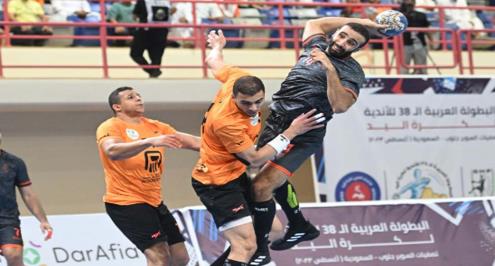 البنك الأهلي يتأهل لنصف نهائي البطولة العربية لكرة اليد
